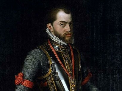 Felipe II en 1557 por Antonio Moro