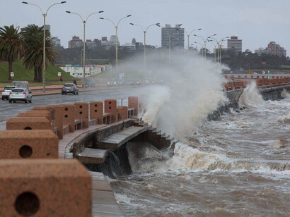 Viento pampero en Montevideo, Uruguay