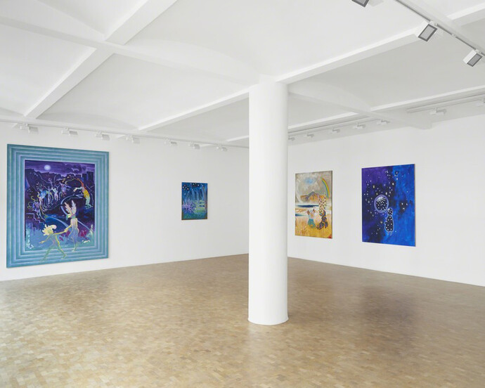 The teachings of the Transhistorical Flamingo, Exhibition view. Courtesy of Pippy Houldsworth Gallery