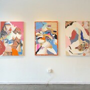 Mtendere Mandowa, Exhibition view. Courtesy of New Image Art