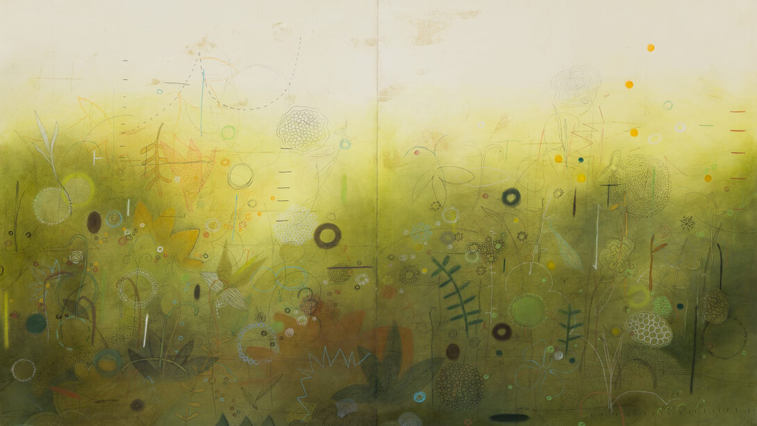 Emmi Whitehorse, Pressed flowers, 2023. Courtesy of Pippy Houldsworth Gallery