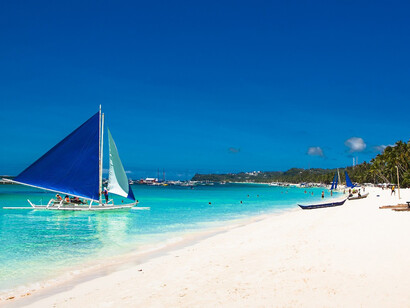Boracay Island, sailing boats