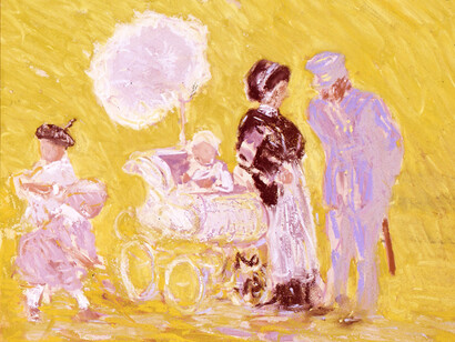 George Luks, Gossip, 1915. Courtesy of the Columbus Museum of Art