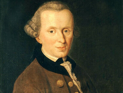 Retrato de Immanuel Kant por Johann Gottlieb Becker, 1768