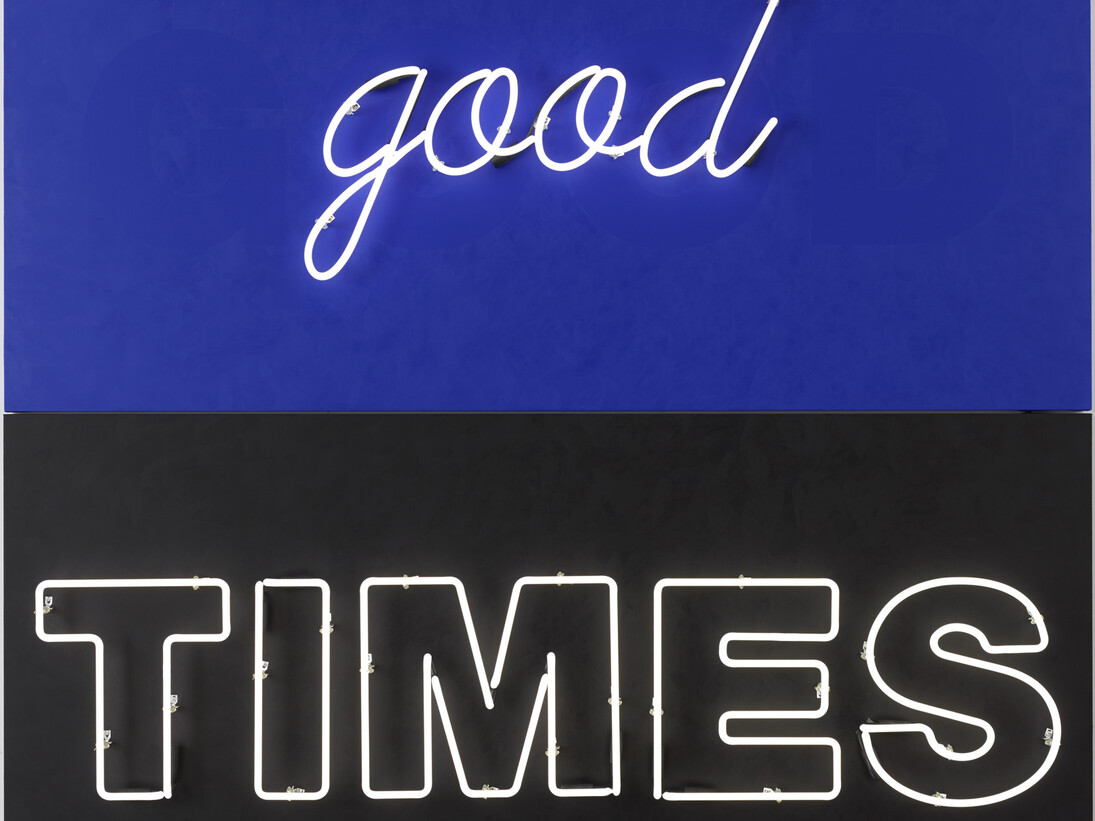 Deborah Kass, Good Times, 2015, mixed media, 72 x 72 inches , 182.9 x 182.9 cm
