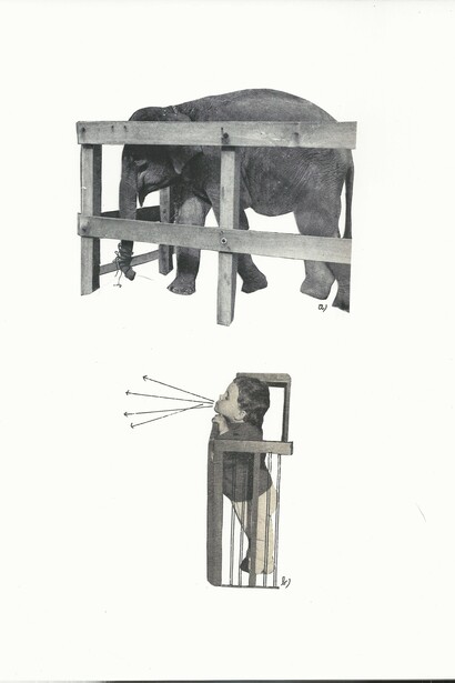 Eva Koťátková

Error

2015-2016

Collage on paper 

11 3⁄4 x 8 1⁄4 inches

Courtesy of the artist, Meyer Riegger, Berlin/Karlsruhe and hunt kastner, Prague