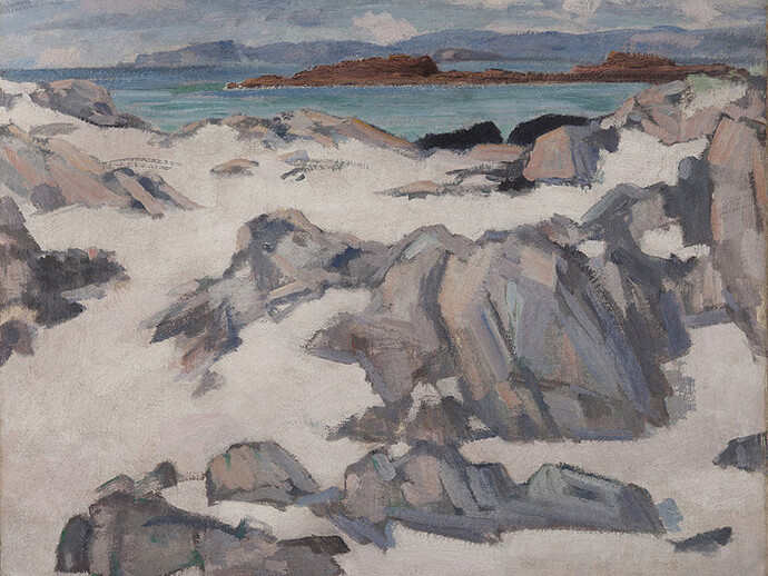 S J Peploe, Iona, oil on canvas, 51 x 61 cm