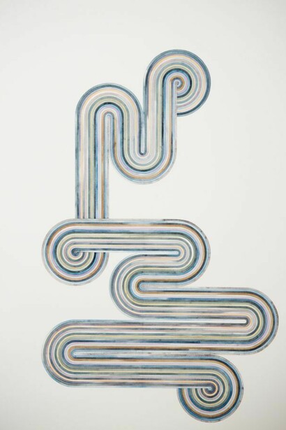 Serena Mitnik-Miller, Untitled (8), 2013, Watercolor on paper, 60 x 40 inches