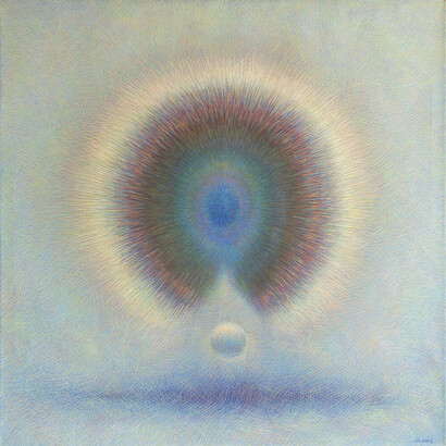 Rodolfo Abularach, Aparición - nacimiento (Apparition - birth), 1964-67. Courtesy of Marc Selwyn Fine Art