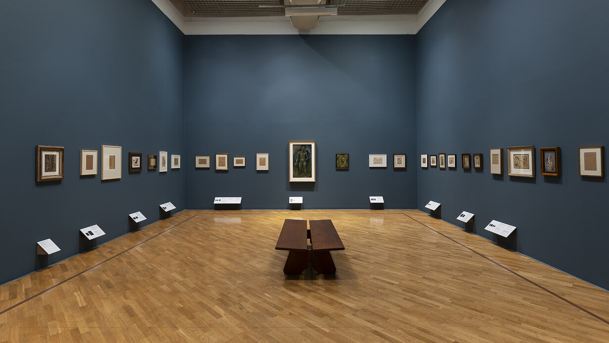 Ismael Nery, Moderne falle, ausstellungsansicht. Mit freundlicher genehmigung der Pinacoteca