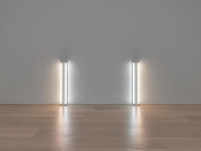 Flavin, Judd, McCracken, Ryman, Sandback, exhibition view. Courtesy of David Zwirner Gallery
