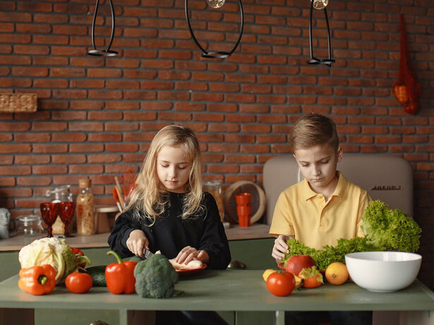 Cooking together, these young chefs are discovering the joy of healthy eating one colorful ingredient at a time