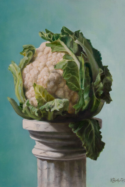 Kelly Birkenruth, Cauliflower crown (detail), 2026. Courtesy of Abend Gallery