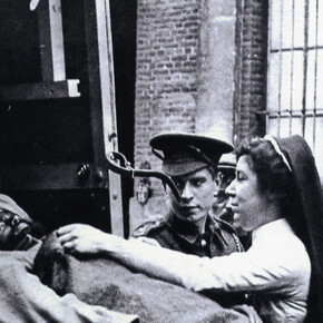 Unknown, Injured Sikh Soldier in Europe during World War I, not dated. Facsimile photograph. The Khanuja Family.
