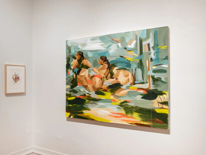 Debra Cartwright, Bodies of water: black geographies and maternal legacies, exhibition view. Courtesy of Welancora Gallery