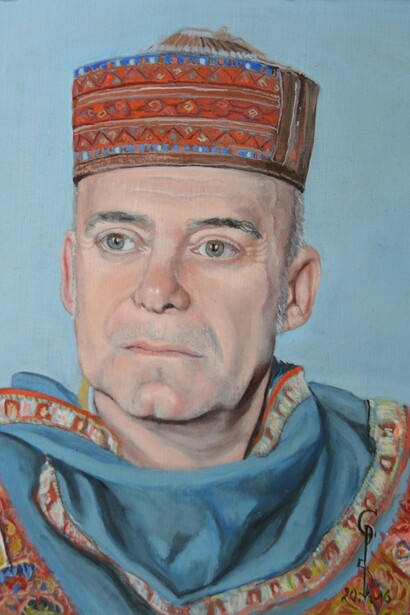 Carmen Panciroli, Alessandro, 2016, olio su tela di lino, cm. 30x24. Courtesy of Galleria 8,75 Artecontemporanea