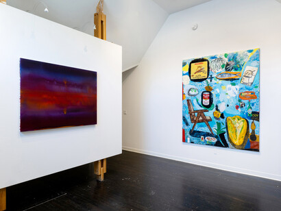 Various artists, 36 paintings, exhibition view. Courtesy of Harper's Books