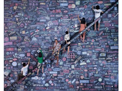 Wang Qingsong, One World, 180 x 225 cm, c-print, 2014 © Wang Qingsong, courtesy Huxley-Parlour Gallery