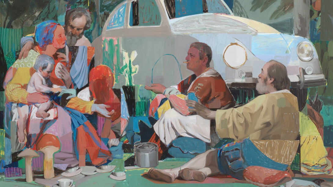 Aryz, El almuerzo (detail), 2024-2025. Courtesy of Galeria Senda