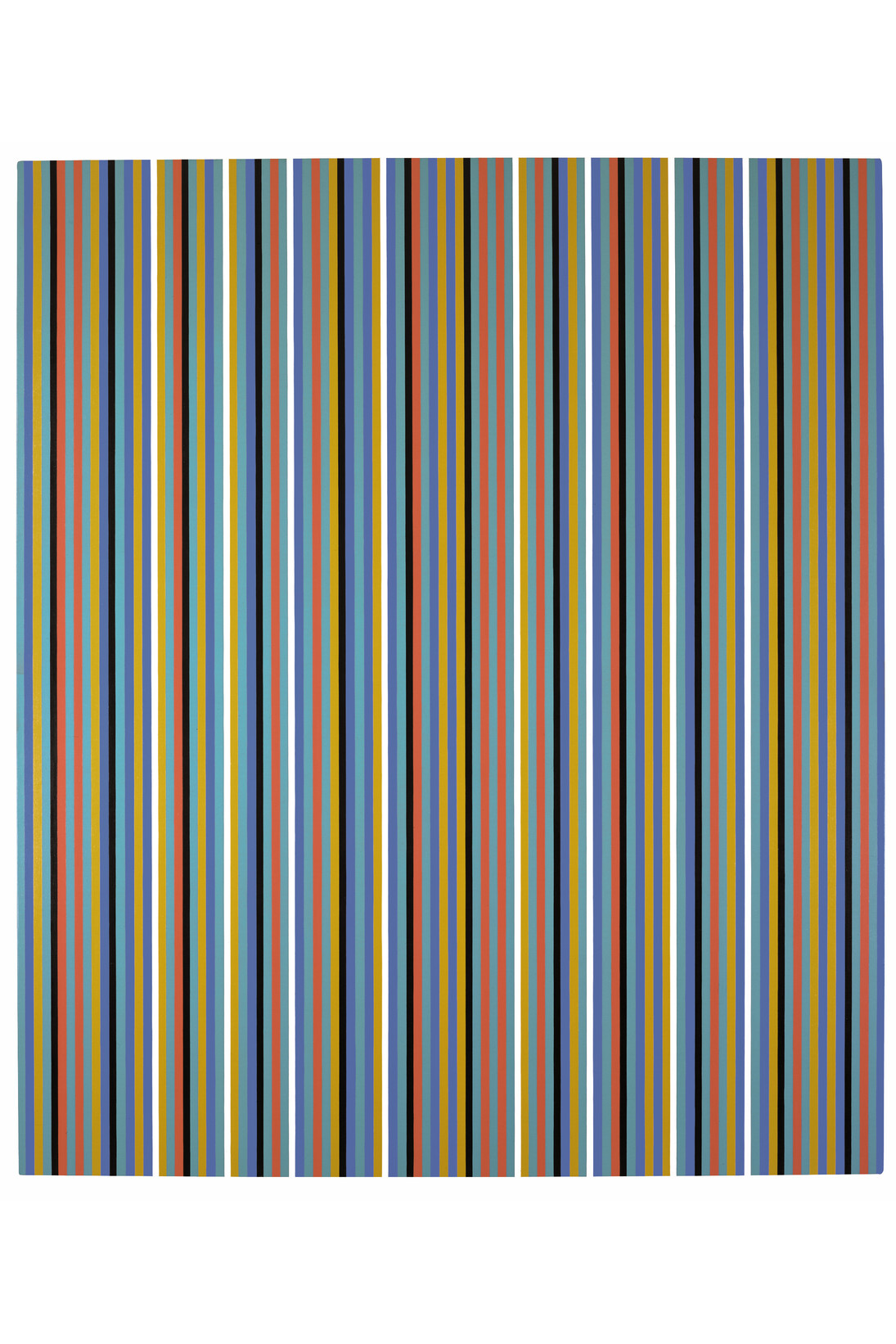 Bridget Riley, Après Midi, 1981, Oil on linen, 91 x 77 3/4 inches (231 x 197.5 cm), Private collection © Bridget Riley 2014. All rights reserved. Courtesy David Zwirner, London