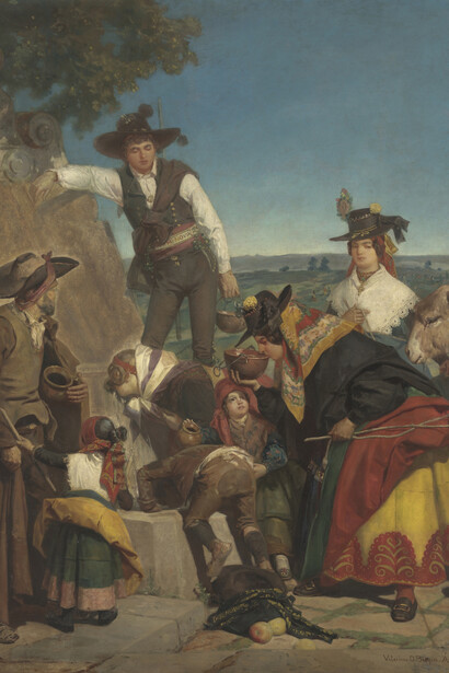 Valeriano Domínguez Bécquer, The chapel Spring (Customs in the Amblés Valley, in the province of Avila) (detail), 1867. Courtesy of Museo Nacional del Prado