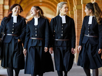 Estudiantes de un colegio de Londres