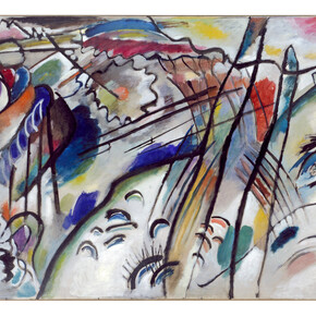Improvisation 28 (second version) (Improvisation 28 [zweite Fassung]), 1912, oil on canvas, 111.4 x 162.1 cm