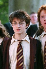 The surprised look from the cast of Harry Potter