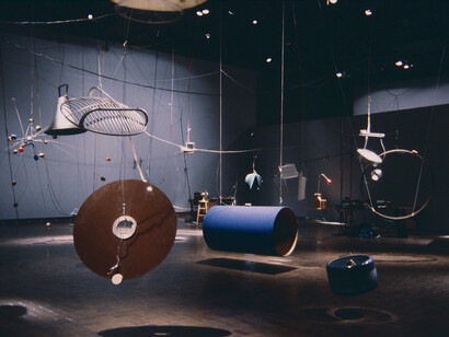 Rainforest IV Performance, 1981, Installation View, Neuberger Museum, Purchase, NY. Photo by Phil Edelstein