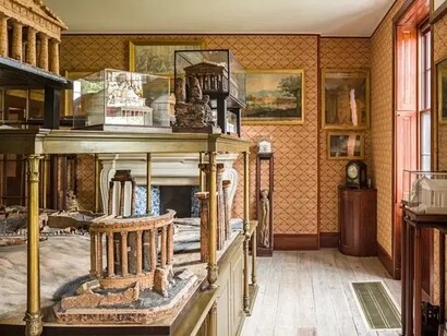 Casa museo di Sir John Soane, Model Room. Sir John Soane Museum, Londra, UK, fotografia di Gareth Gardner