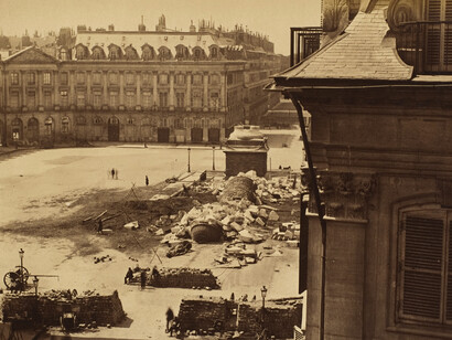 Demolición de la Columna Vendôme durante la Comuna