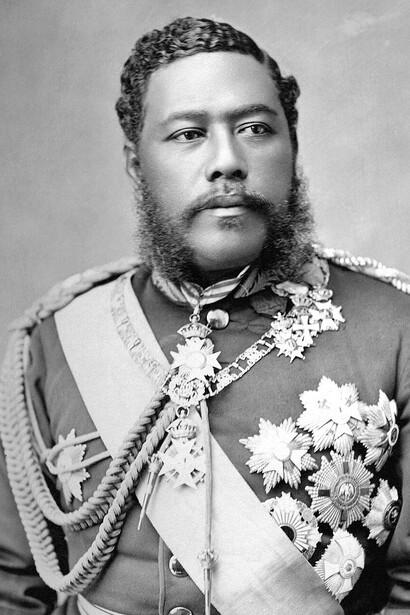 Kalākaua (David Laʻamea Kamanakapuʻu Māhinulani Nālaʻiaʻehuokalani Lumialani Kalākaua; November 16, 1836 – January 20, 1891) served as the last king and penultimate monarch of the Kingdom of Hawaiʻi, ruling from February 12, 1874, until his death