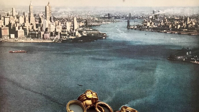 Reinstein Ross, No. 5, (Rings in Harbor), 2022. Courtesy of Frosch and Co.
