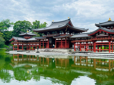 Uji’s Buddhist temples, harmoniously integrated with ponds, lakes, and lush greenery
