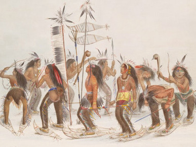 The Bear Dance, from the Rare Book Division of The New York Public Library (1845), explores early human communities, the evolution of leadership, and the role of primitive art and cave paintings in fostering group harmony in ancient societies
