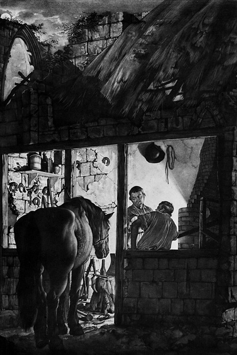 William Pether, A farriers shop, 1771. Courtesy of the National Gallery © Derby Museums