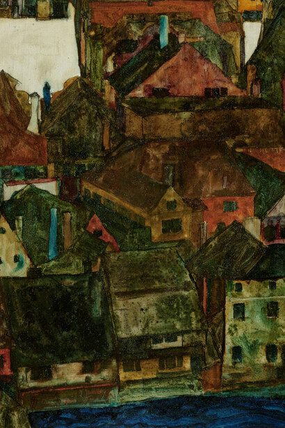 Egon Schiele, Dead city (Český krumlov), 1911. Courtesy of Národní galerie Praha