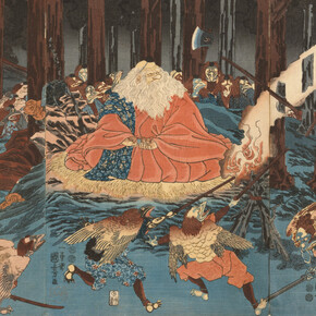 Utagawa Kuniyoshi, Ushiwakamaru and the tengu, 1847-52