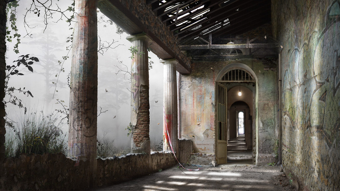 Suzanne Moxhay, Corridor, 105 x 135 cm, 2015