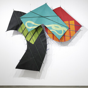 Richard Smith, Mask, 1983, Acrylic on canvas, 96 x 96 in, courtesy of the artist and Flowers Gallery, London / New York
