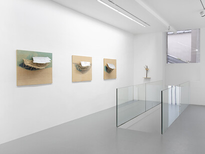 Tadashi Kawamata, Bonsaï, vue de l'exposition. Avec l'aimable autorisation de la Galerie Kamel Mennour