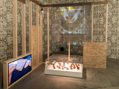 Gaza, the future has an ancient heart, exhibition view. Courtesy of Fondazione Merz