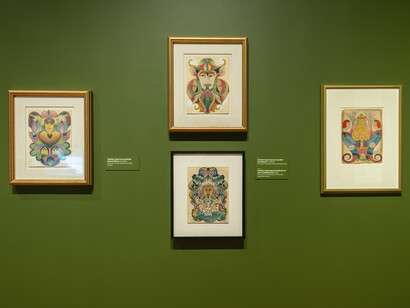 The visionary art of Minnie Evans, exhibition view. Courtesy of Museum of Fine Arts Boston
