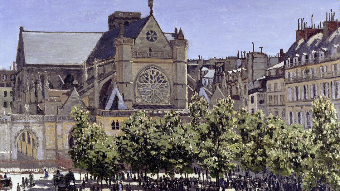 Claude Monet, Saint Germain l'Auxerrois, 1867. Courtesy of Staatliche Museen