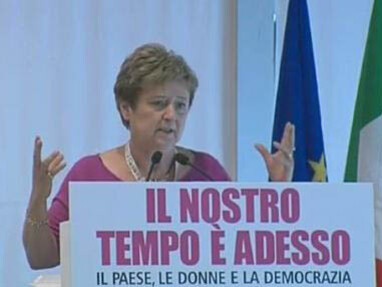 Marilena Adamo a un convegno PD