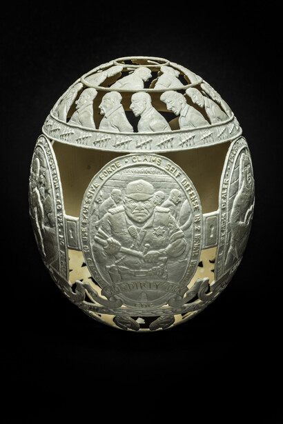 Gil Batle, 2014, Chrysalis
Carved Ostrich Egg Shell, 6.5 x 5 x 5 in $14,000 GB 7