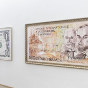 Tawan Wattuya, Money, exhibition view. Courtesy of Nosbaum Reding