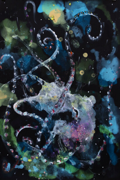 Underworld - olio su carta- cm 100x70 - 2019