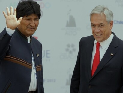 Morales y Piñera en una foto de archivo