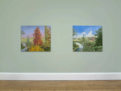 Daisy Dodd-Noble, The land is speaking, exhibition view. Courtesy of Massimo De Carlo Gallery